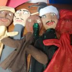 Création des marionnettes égyptiennes par les élèves du Club créatif et couture